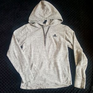 Adidas textured gray hoodie